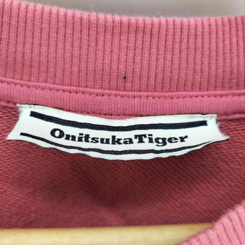 オニツカタイガー ONITSUKA TIGER SWEAT TOP ロゴワッペン スウェット レディース import:S