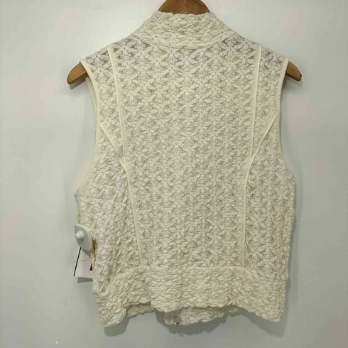 レイビームス Ray BEAMS 25SS レース ハイネック ジップ ベスト レディース