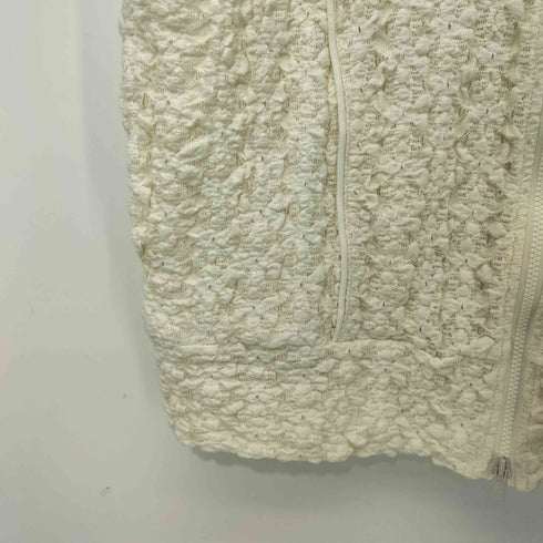 レイビームス Ray BEAMS 25SS レース ハイネック ジップ ベスト レディース