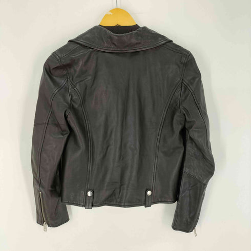 ディーゼル DIESEL ブラック レザー ダブルライダース レディース import:XS