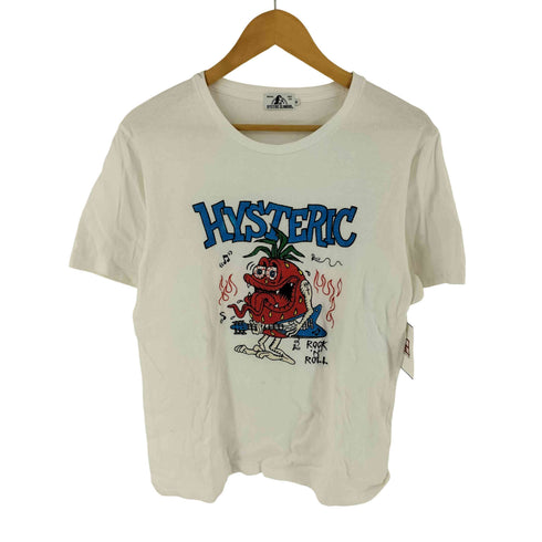 ヒステリックグラマー HYSTERIC GLAMOUR ストロベリーモンスタークルーネックTシャツ レディース JPN:M
