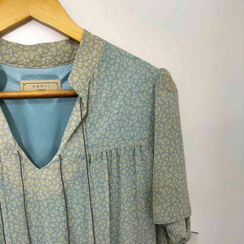 sahri LONDON 花柄 S/S ティアード ワンピース 半袖 レディース
