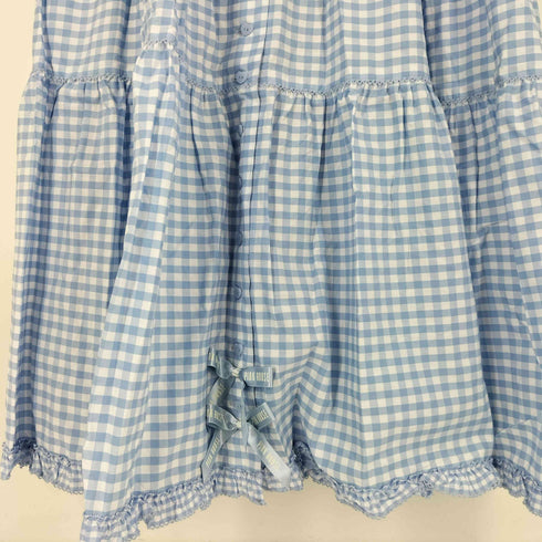 ピンクハウス PINK HOUSE 22SS セーラーカラーギンガムチェックミディワンピース レディース FREE
