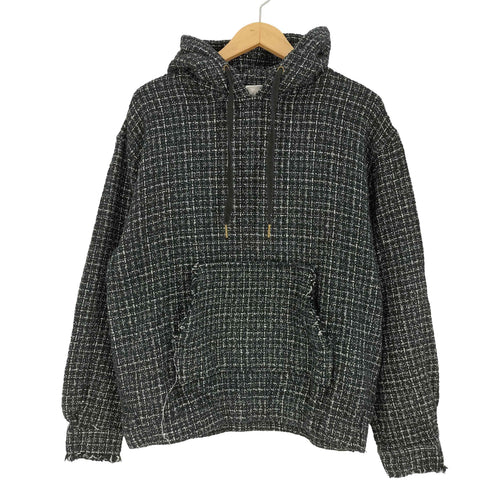 エックスガール X-girl TWEED JERSEY HOODIE ツイード プルオーバーパーカー レディース JPN:M
