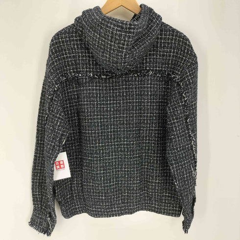 エックスガール X-girl TWEED JERSEY HOODIE ツイード プルオーバーパーカー レディース JPN:M