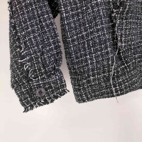 エックスガール X-girl TWEED JERSEY HOODIE ツイード プルオーバーパーカー レディース JPN:M