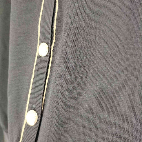ザラ ZARA 金ボタン ノーカラーカーディガン レディース S