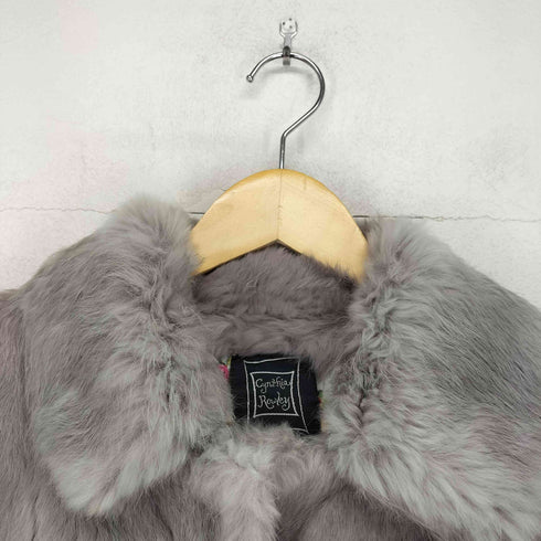 シンシアローリー Cynthia Rowley rabbit fur ラビットファージャケット レディース 2