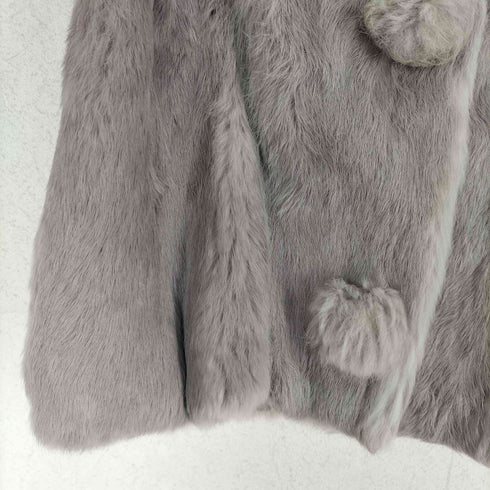 シンシアローリー Cynthia Rowley rabbit fur ラビットファージャケット レディース 2