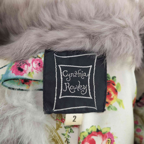 シンシアローリー Cynthia Rowley rabbit fur ラビットファージャケット レディース 2