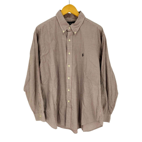 ラルフローレン RALPH LAUREN CLASSIC FIT マイクロチェック ボタンダウン シャツ メンズ 17 1/2