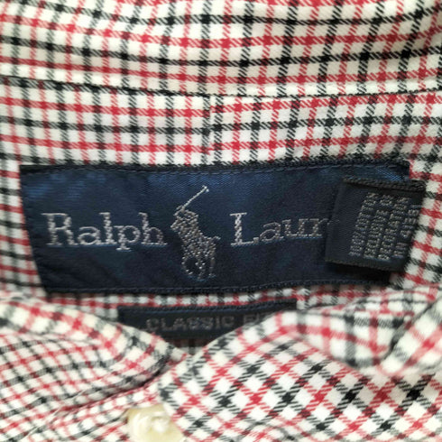 ラルフローレン RALPH LAUREN CLASSIC FIT マイクロチェック ボタンダウン シャツ メンズ 17 1/2