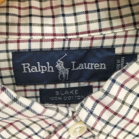 ラルフローレン RALPH LAUREN BLAKE タッタソールチェック ボタンダウン シャツ メンズ import:L
