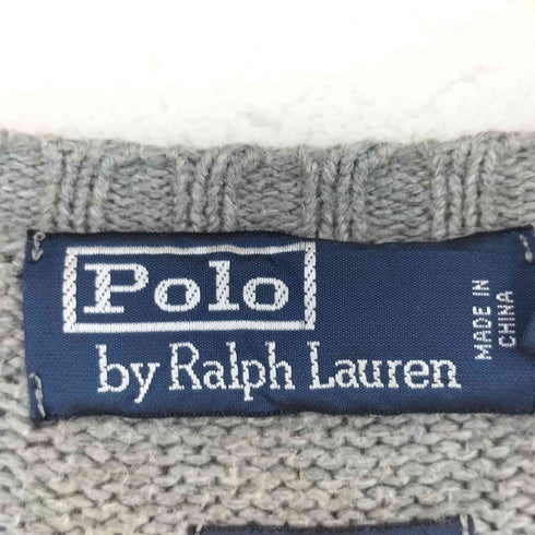 ポロバイラルフローレン Polo by RALPH LAUREN 90s ポニー刺繍 コットンニット メンズ XL