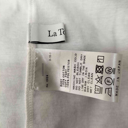 LaTotalite 24SS ボイルギャザースリーブカットソー レディース