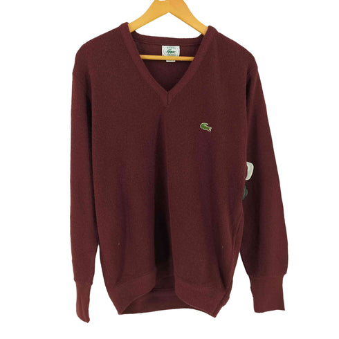アイゾッドラコステ IZOD LACOSTE 80-90s USA製 Vネック アクリル ニット メンズ S