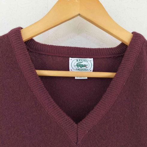 アイゾッドラコステ IZOD LACOSTE 80-90s USA製 Vネック アクリル ニット メンズ S