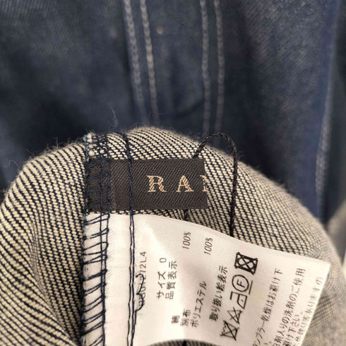 ランダ RANDA レース切替ノースリーブデニムワンピース レディース 0