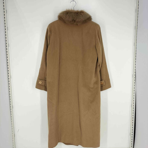 PALACE GARDEN フォックスファー ウール アンゴラ ステンカラーコート レディース 11AR