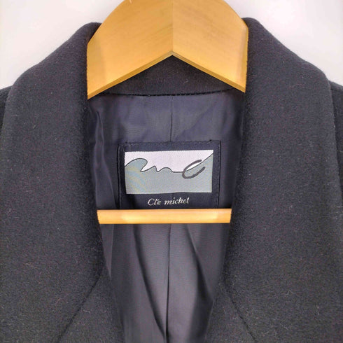 CLE MICHEL PURE CASHMERE カシミヤ100% ダブル ロングコート レディース 9 11