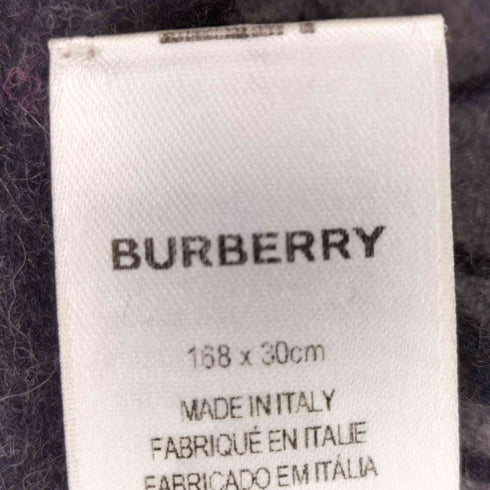 バーバリー BURBERRY TBモノグラム カシミア チェック柄 リバーシブル フリンジ マフラー メンズ