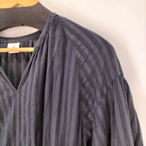 ユナイテッドアローズグリーンレーベルリラクシング UNITED ARROWS green label relaxing ストライプ ティアードワンピース レディース