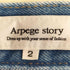 アルページュストーリー Arpege story 23SS クラッシュカーブデニムパンツ レディース JPN:2