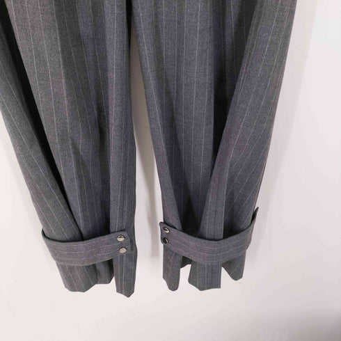 ザラ ZARA ベルト付きストライプスラックスパンツ レディース JPN:XS