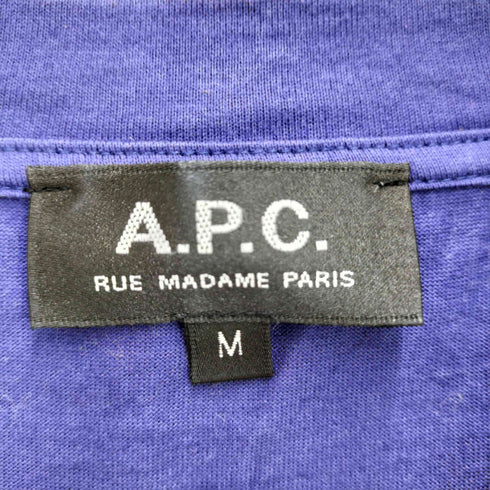 アーペーセー A.P.C. 別注 オーバーサイズ ロゴプリント Tシャツ メンズ import:M