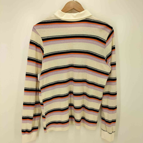 メゾンスペシャル MAISON SPECIAL MULTI BORDER POLO SHIRT マルチ ボーダー L/S ポロシャツ レディース