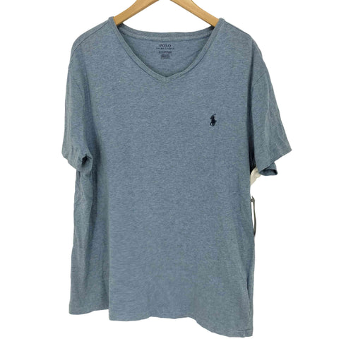 ポロラルフローレン POLO RALPH LAUREN ポニー刺繍 Vネック 半袖 Tシャツ メンズ import:M