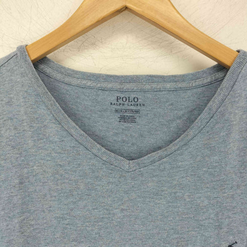 ポロラルフローレン POLO RALPH LAUREN ポニー刺繍 Vネック 半袖 Tシャツ メンズ import:M