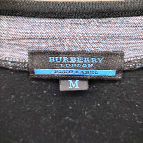 バーバリーブルーレーベル BURBERRY BLUE LABEL ロゴ刺繍 ノバチェック フェイクレイヤード 長袖 Tシャツ Y2K メンズ import:M