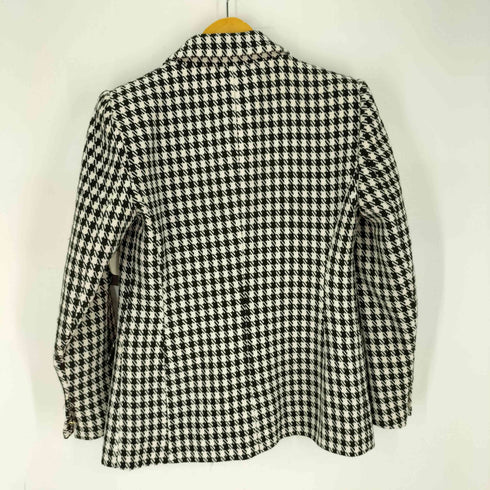 ザラ ZARA 千鳥格子柄ダブルブレストジャケット レディース import:L