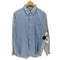 コムデギャルソンオム COMME des GARCONS HOMME 03aw 田中オム ハウンドトゥース ストライプ切り替え 長袖 シャツ メンズ import:M