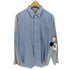 コムデギャルソンオム COMME des GARCONS HOMME 03aw 田中オム ハウンドトゥース ストライプ切り替え 長袖 シャツ メンズ import:M