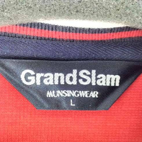 マンシングウェア GRANDSLAM MUNSINGWEAR ハーフジップニット メンズ JPN:L