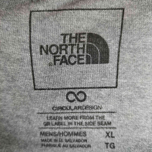 ザノースフェイス THE NORTH FACE CIRCULAR DESIGN ロゴプリント クルーネック Tシャツ メンズ import:XL