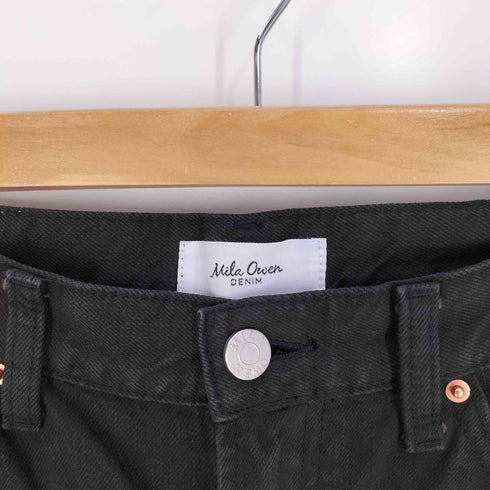 ミラオーウェン Mila Owen 24AW 裾段差テーパードデニムパンツ レディース JPN:2