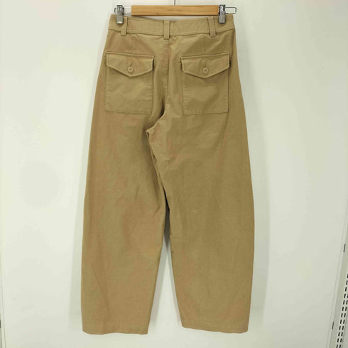 ユニクロ UNIQLO ジャージーバレルレッグパンツ ベージュ レディース JPN:M