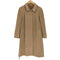 バーバリーズ BURBERRYS PURE CASHMERE カシミヤ 比翼 ステンカラーコート レディース