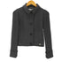 クレージュ courreges 袖ニット切替ショートジャケット レディース JPN:38