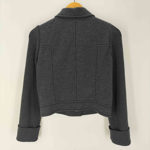 クレージュ courreges 袖ニット切替ショートジャケット レディース JPN:38
