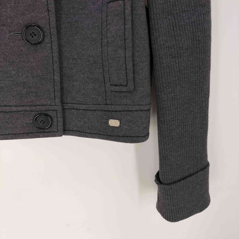 クレージュ courreges 袖ニット切替ショートジャケット レディース JPN:38