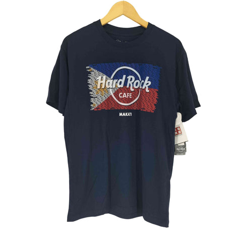 ハードロックカフェ Hard Rock Cafe makati フィリピン ロゴ入り クルーネックTシャツ メンズ M