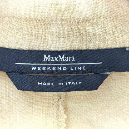 マックスマーラウィークエンド MAX MARA WEEKEND イタリア製 リネンスキッパーシャツ レディース 38