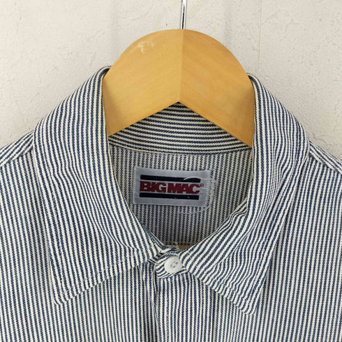 ビッグマック BIG MAC 80s ストライプ L/S ヒッコリーシャツ メンズ