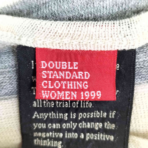 ダブルスタンダードクロージング DOUBLE STANDARD CLOTHING ウール混 ボーダー ニットワンピース レディース FREE