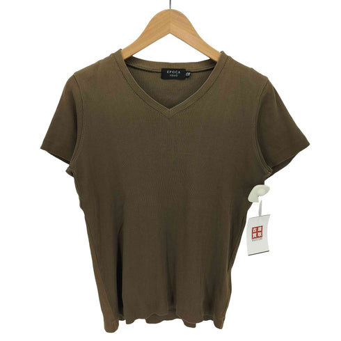 エポカウォモ Epoca uomo Vネック リブ Tシャツ メンズ 46
