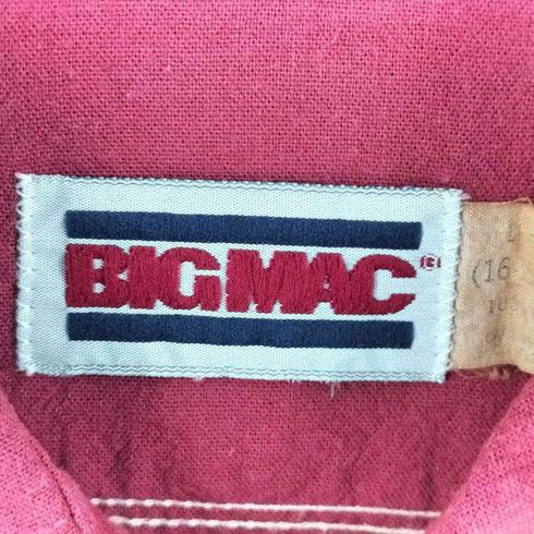 ビッグマック BIG MAC 80s L/S ワークシャツ メンズ 16½
